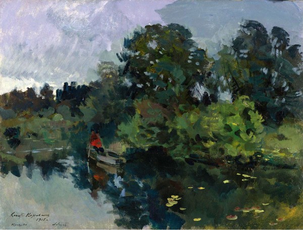 On the Lake with Lily Pads by Constantin Korovin
